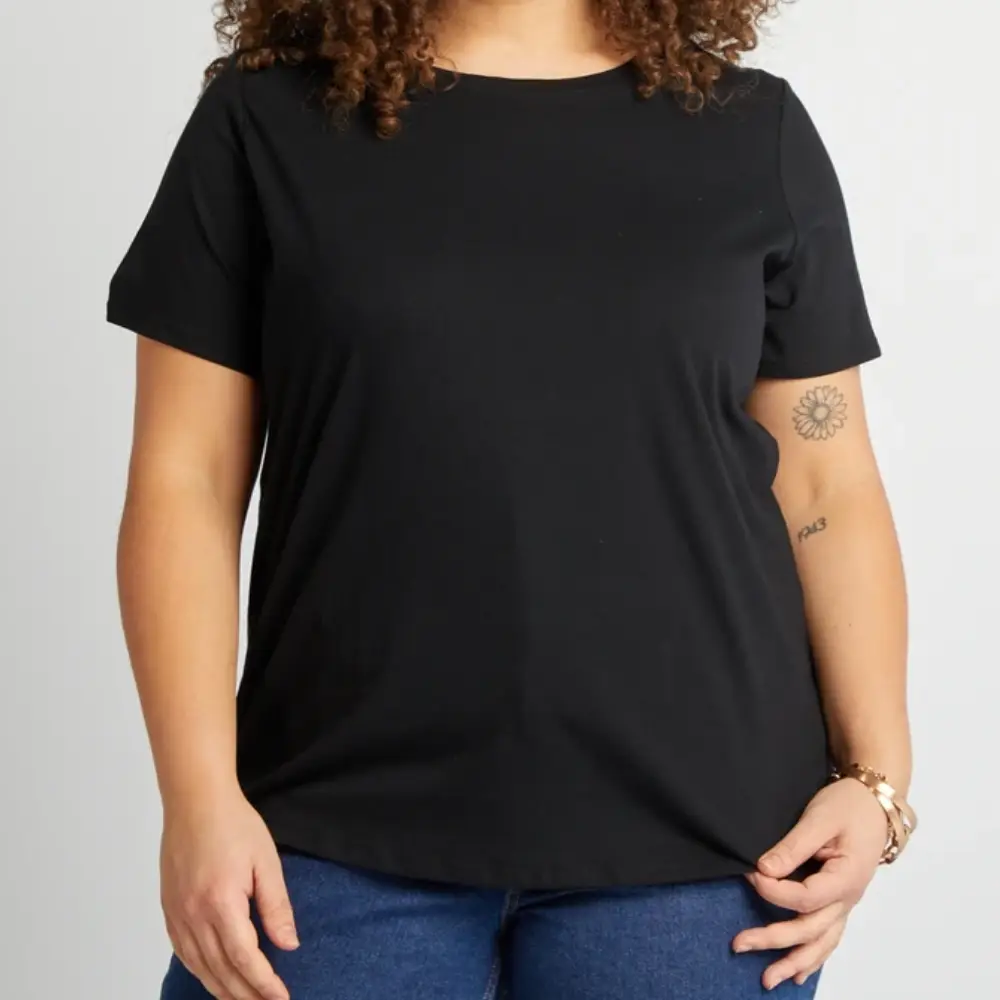 T-shirt Femme Grande Taille Noir