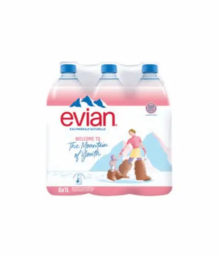 Eau Minérale Naturelle Evian 6x1l
