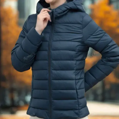 Doudoune femme bleue