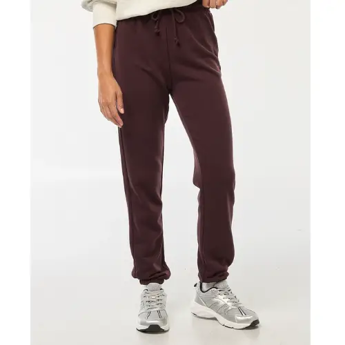 Jogging Molleton Femme Bordeaux