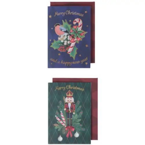 Lot de 2 Cartes de Voeux