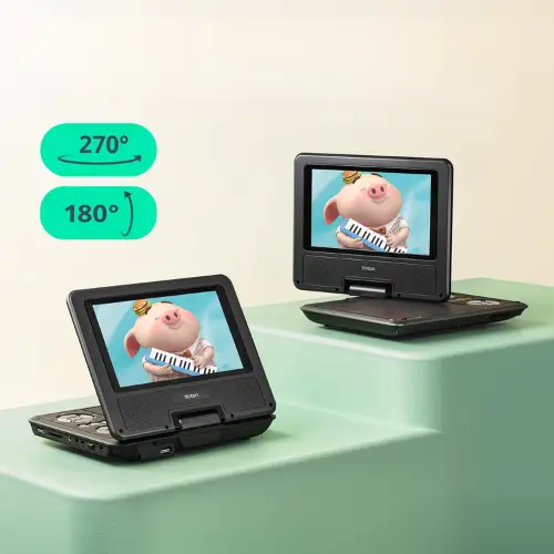 lecteur dvd portatif ecran pivotant