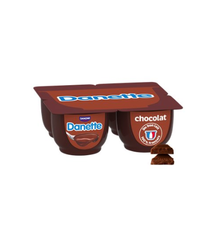 Crème dessert Danette Chocolat - 4 pots